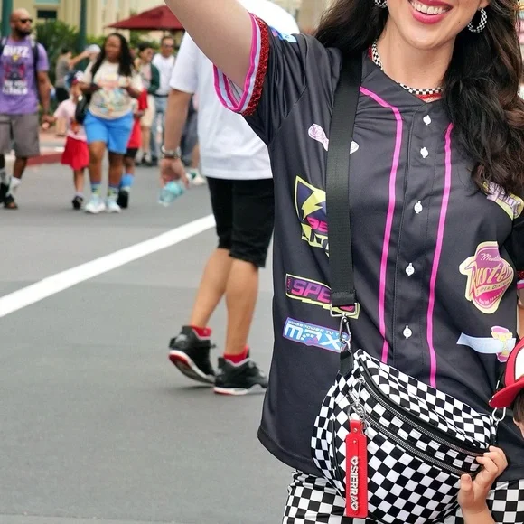 Black customized Lightning McQueen Button-Up Jersey - Picture 5 of 6